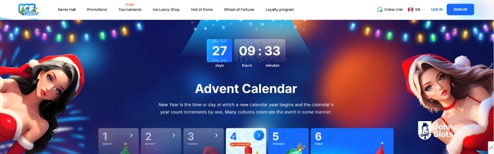 ice casino advent calendar