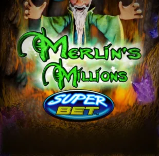 Logo image for Merlin's Millions Superbet Peliautomaatti Logo