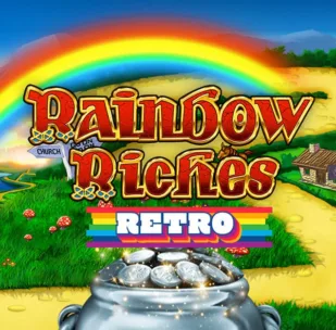 Logo image for Rainbow Riches Retro Spielautomat Logo