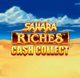 Logo image for Sahara Riches Cash Collect Peliautomaatti Logo