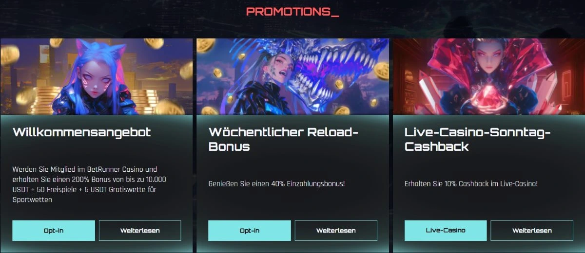 Betrunner Casino Willkommensbonus