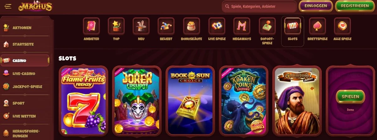 Magius Casino Slots