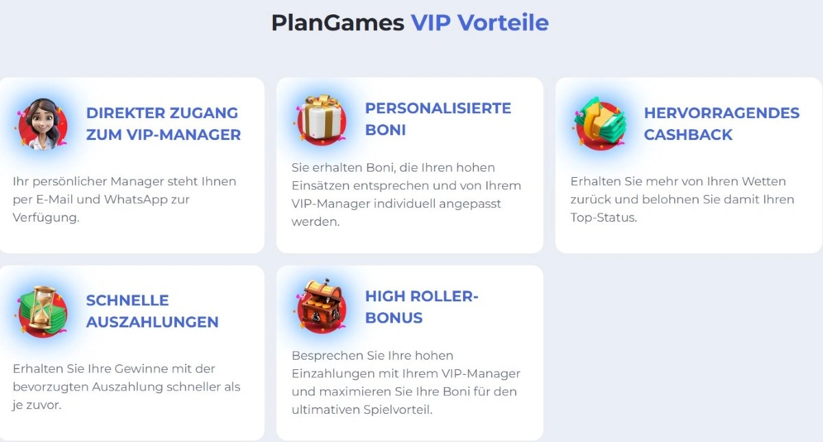 PlanGames Casino VIP Programm