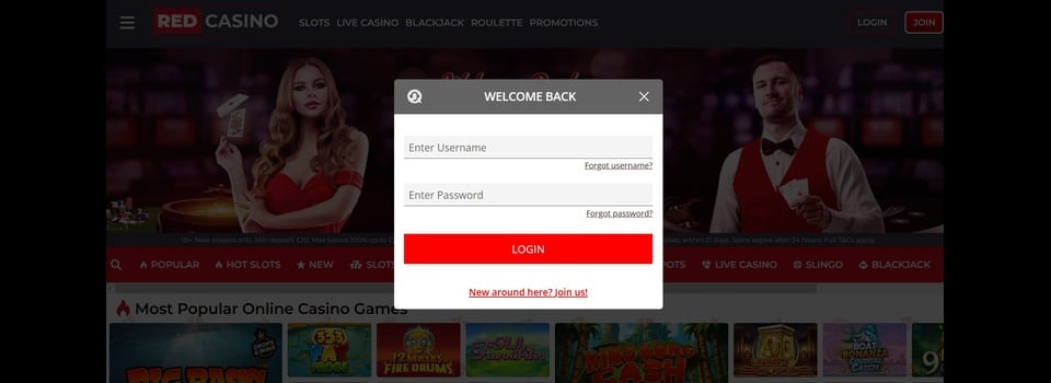 Red Casino Login