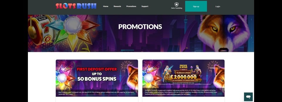 Slot Rush Promotions