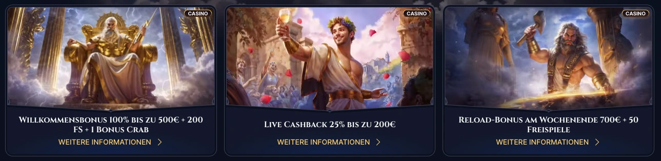 Cazeus Casino Bonus Aktionen