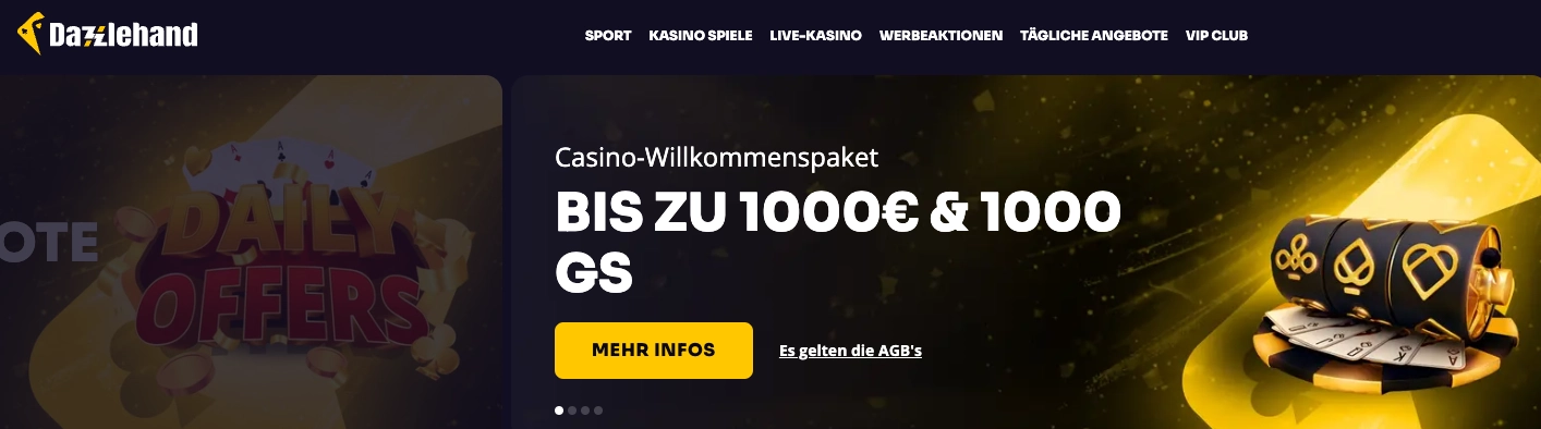 Dazzlehand Casino Bonus