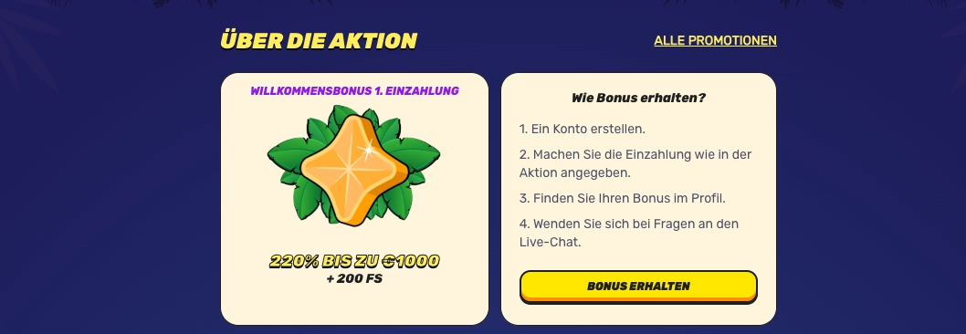 Gamblezen Einzahlungsbonus für 20€