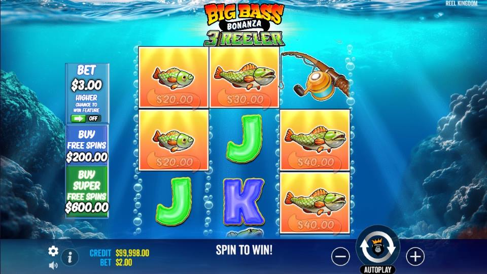 Big Bass Bonanza 3 Reeler Slot