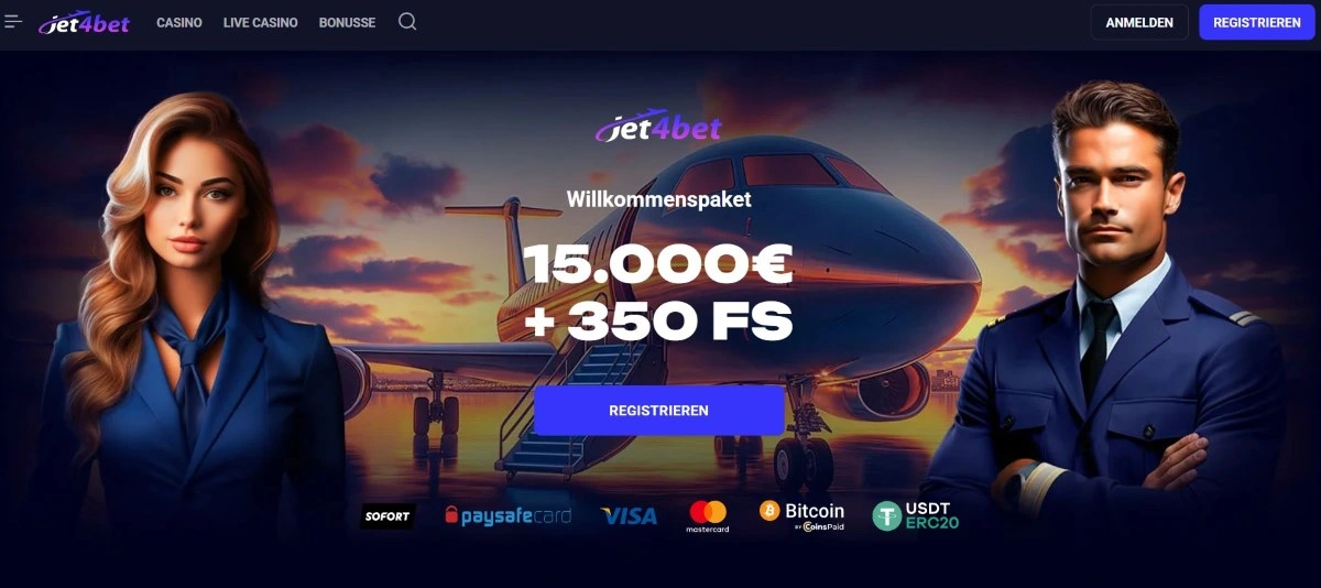 Jet4Bet Casino Willkommenspaket