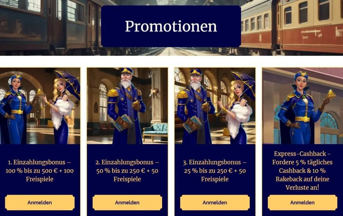 SlotExpress Willkommensbonus