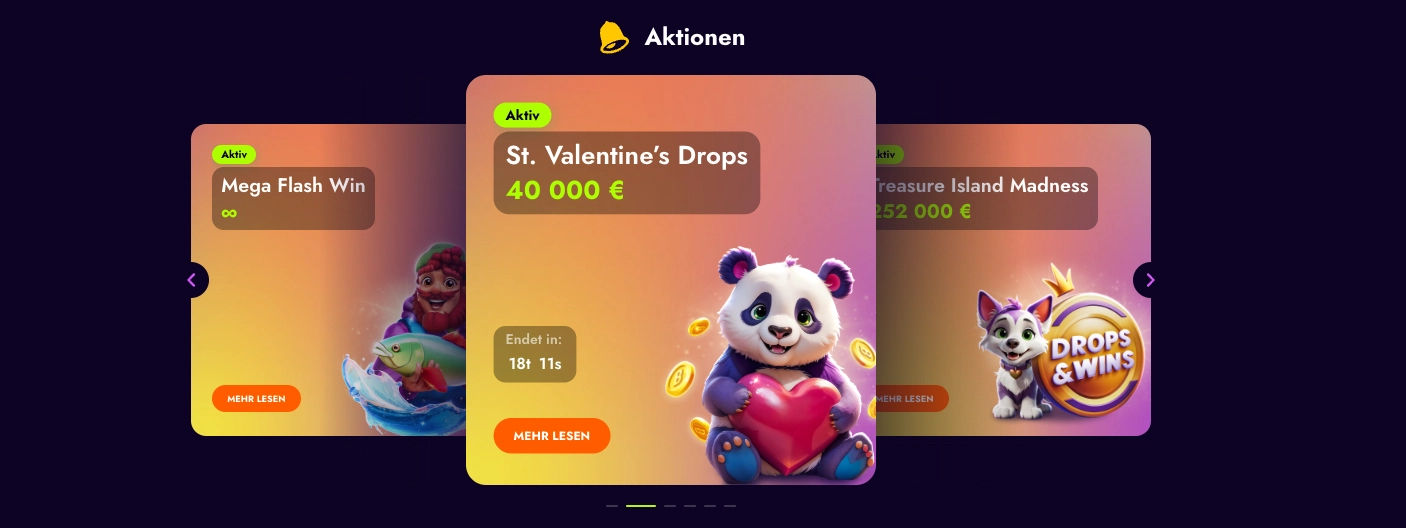 Irwin Casino Valentinstag Drops