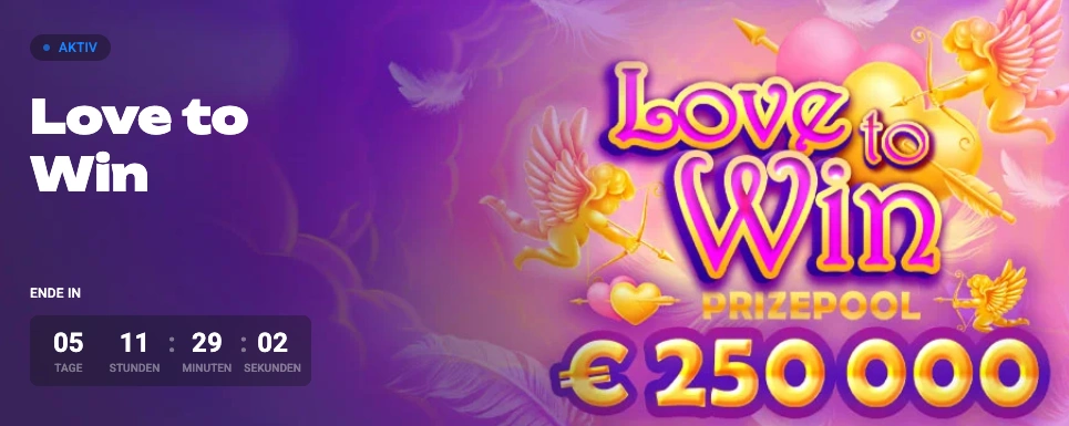 LuckyHunter Casino Valentinstag Love to Win Turnier