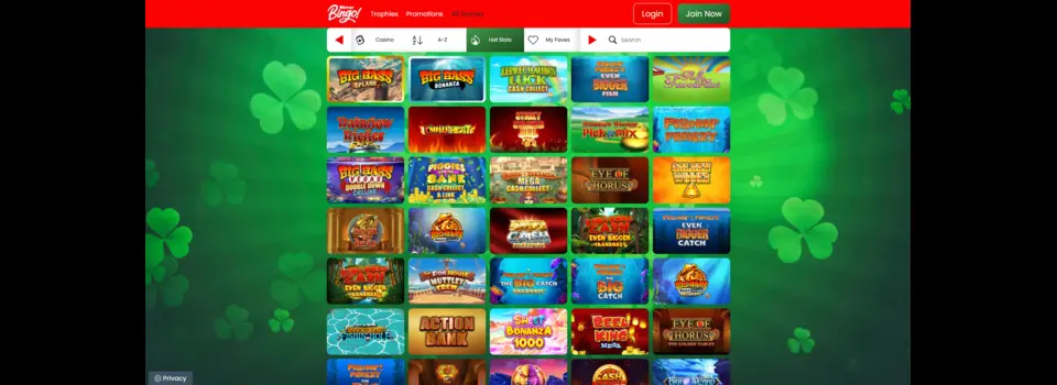 Mirror bingo casino games