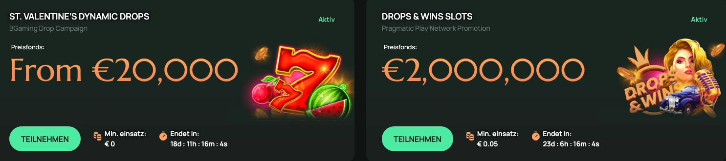 Ritzo Casino Valentinstag Dynamic Drops