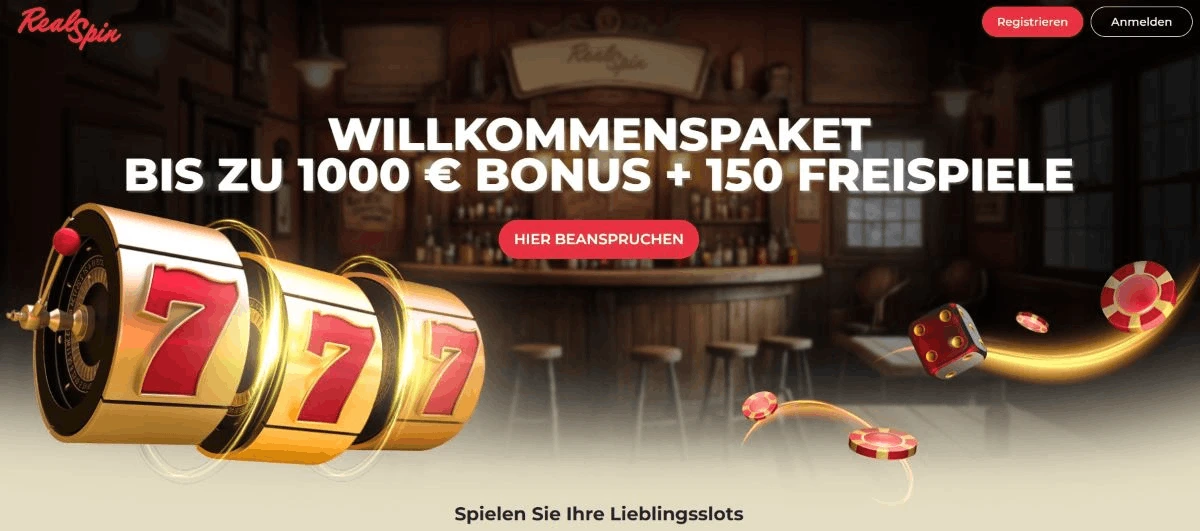 RealSpin Casino Willkommensbonus