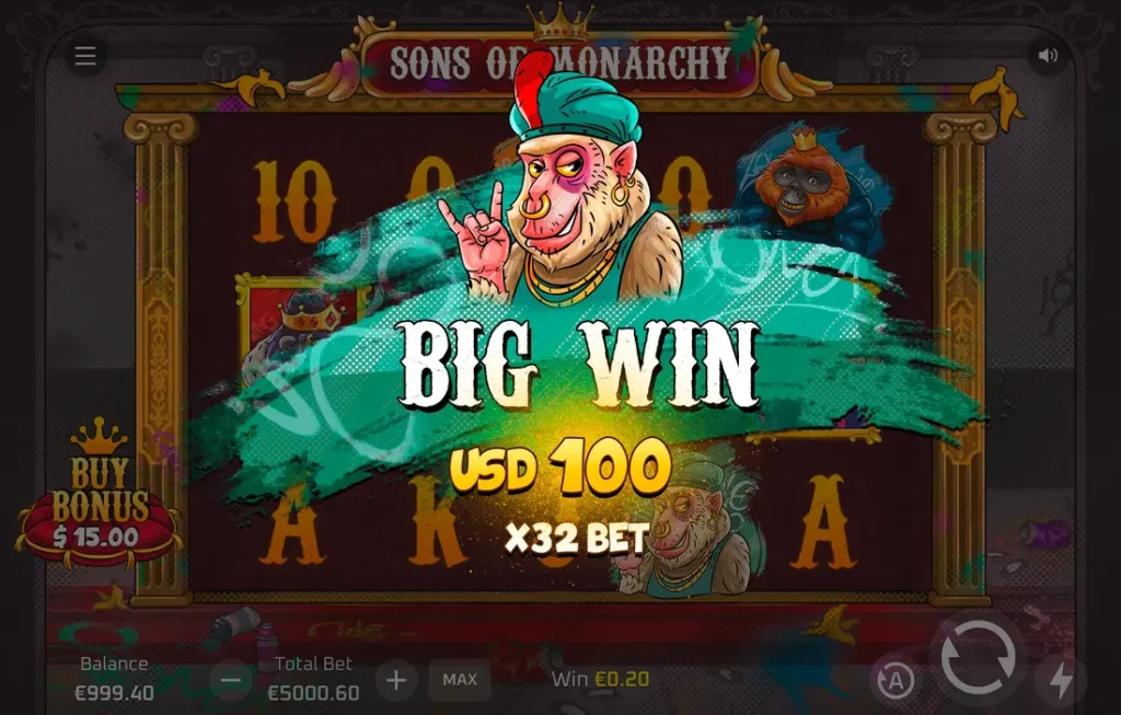 sons of Monarchy big win