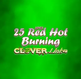 Logo image for 25 Red Hot Burning Clover Link Slot Logo