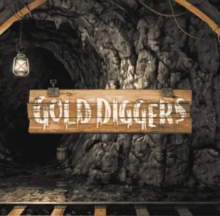 Logo image for Gold Diggers Spilleautomat Logo