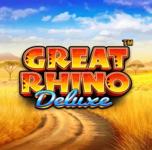 Logo image for Great Rhino deluxe Slot Logo