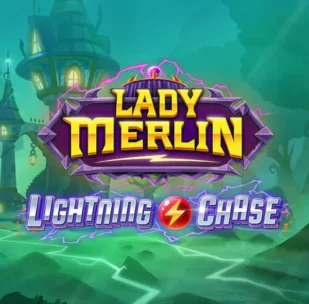 Logo image for Lady Merlin Lightning Chase Slot Logo