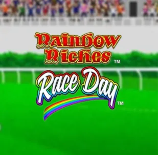 Logo image for Rainbow Riches Race Day Slot Logo