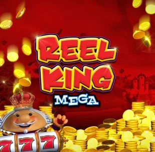 Logo image for Reel King Mega Slot Logo