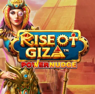 Logo image for Rise Of Giza Powernudge Slot Logo